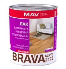 Лак для паркета и изделий из древесины  BRAVA ALKYD 2122. 