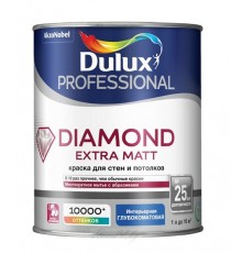 Краска Dulux Trade DIAMOND матовая. Суперпрочная. 1л-10л.